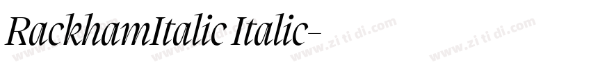 RackhamItalic Italic字体转换